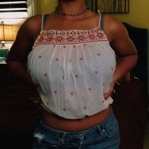 Free people boho string tie top